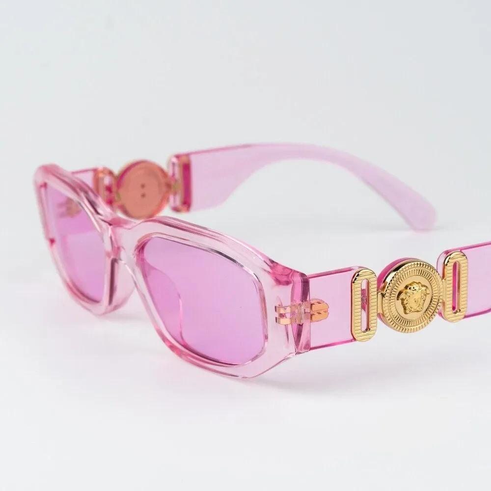 Versace KIDS Sunglasses Transparent Pink Fuchsia Rectangle VK4429U 5370/5